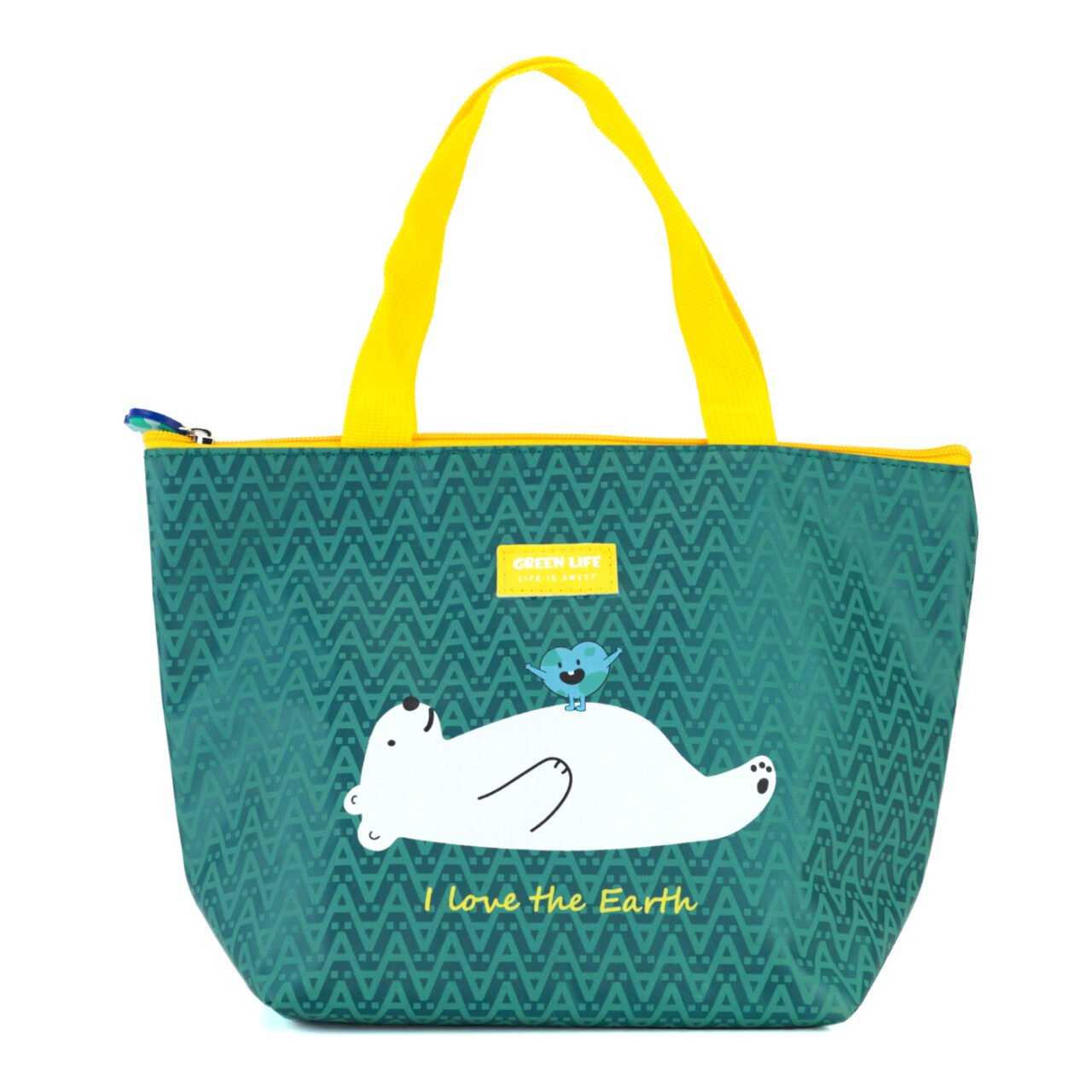 tote bag with polar bears product photography