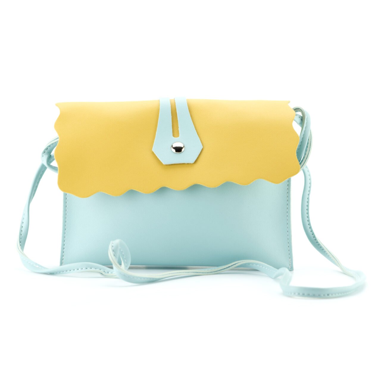 blue mini bag product photography