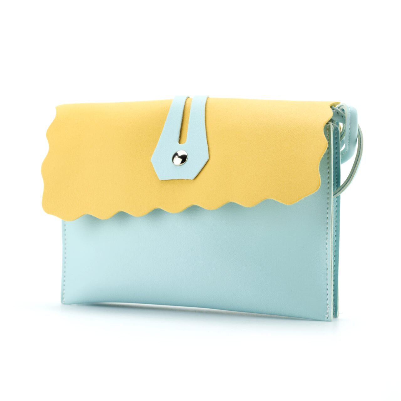 blue mini bag product photography